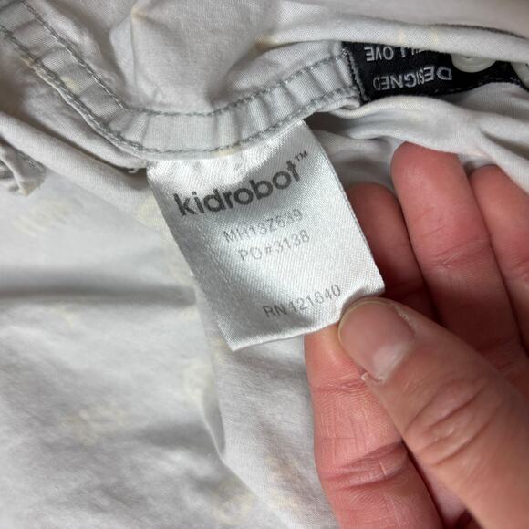 Rare KIDROBOT Nautical Anchor Sea Ahoy Button Up Shirt Men's XL - Picture 8 of 14